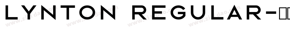 Lynton Regular字体转换